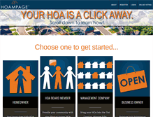Tablet Screenshot of hoampage.com